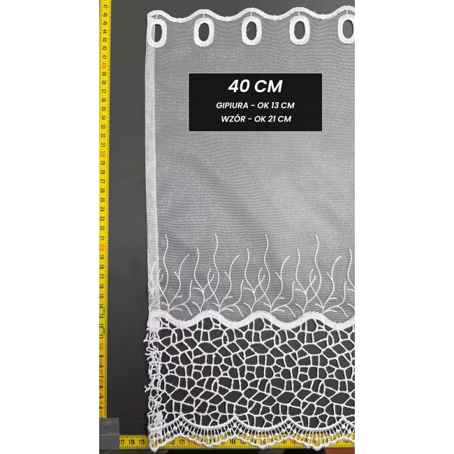 zazdrostka na okno - zazdrostki do kuchni - firany do kuchni - 40 cm lub 60cm - zazdrostka Ola